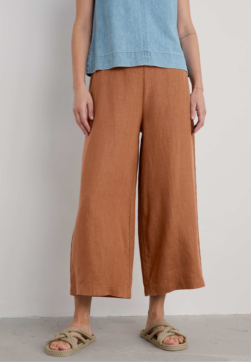 

Брюки MERRIVALE CROPPED CULOTTES Seasalt Cornwall, коричневый