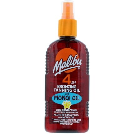 

Масло для загара Spf 4 Bronzing с маслом монои, 0,21 кг Malibu