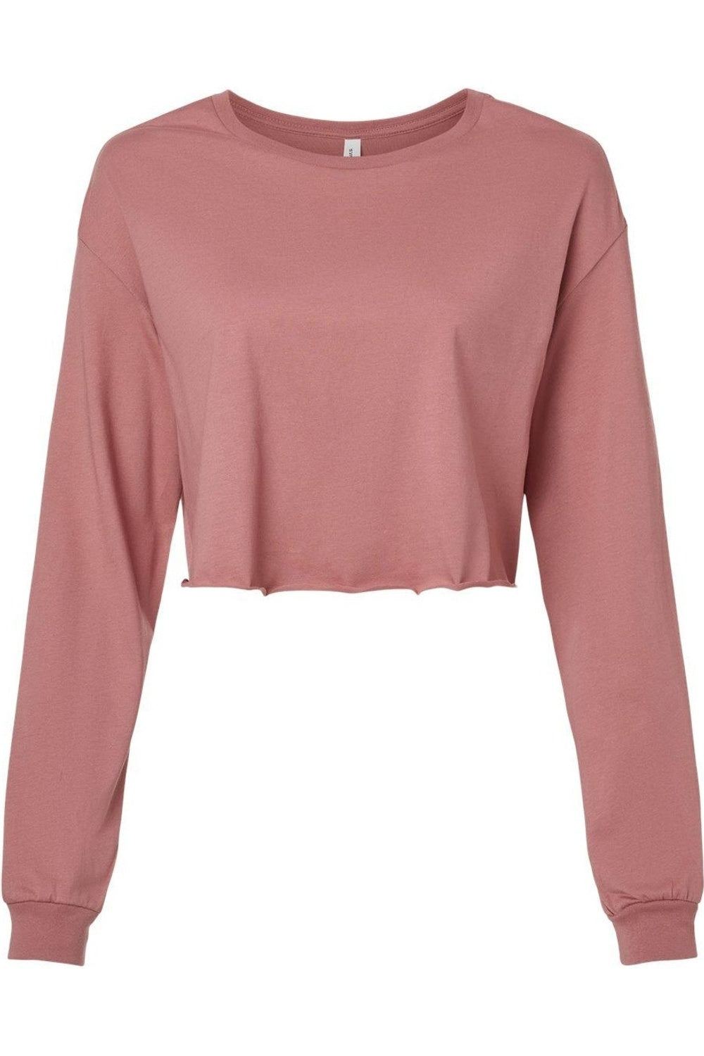 

BELLA + CANVAS FWD модная женская укороченная футболка с длинным рукавом, цвет mauve