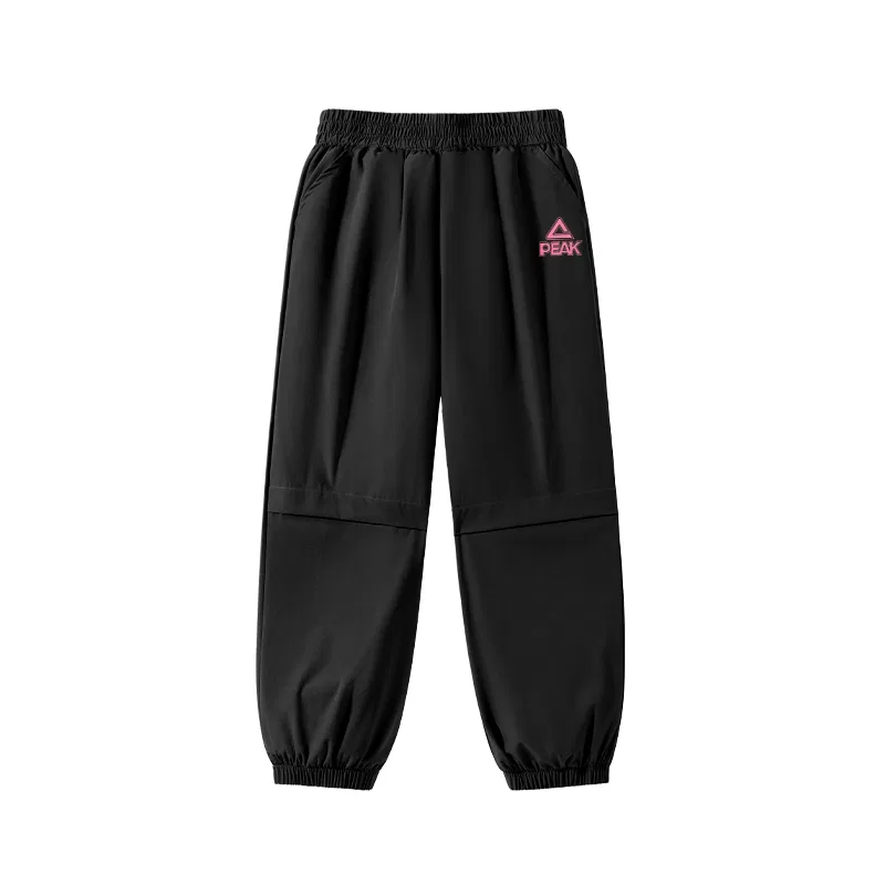 Быстросохнущие штаны для детей PEAK Black/PK Pink