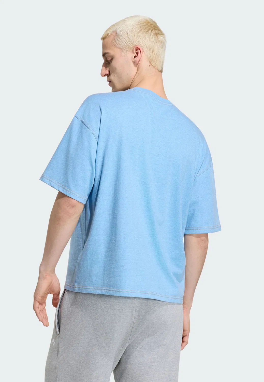 Футболка Adidas Originals Trefoil Essentials цвета Azure — фото 3