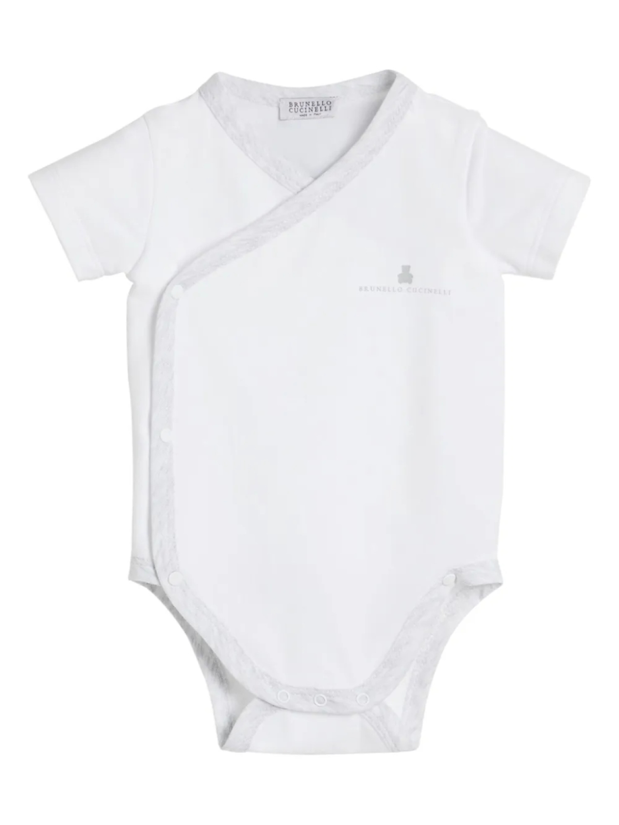 

Brunello Cucinelli Kids Боди Берни, серый
