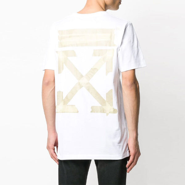 Футболка OFF-WHITE C/O Virgil Abloh Men'S White Tape Arrows Slim, белый — фото 4