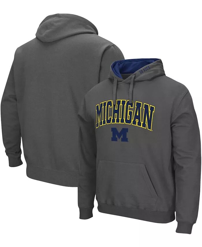 

Мужская толстовка с капюшоном Michigan Wolverines Arch Logo 3.0 Colosseum, серый