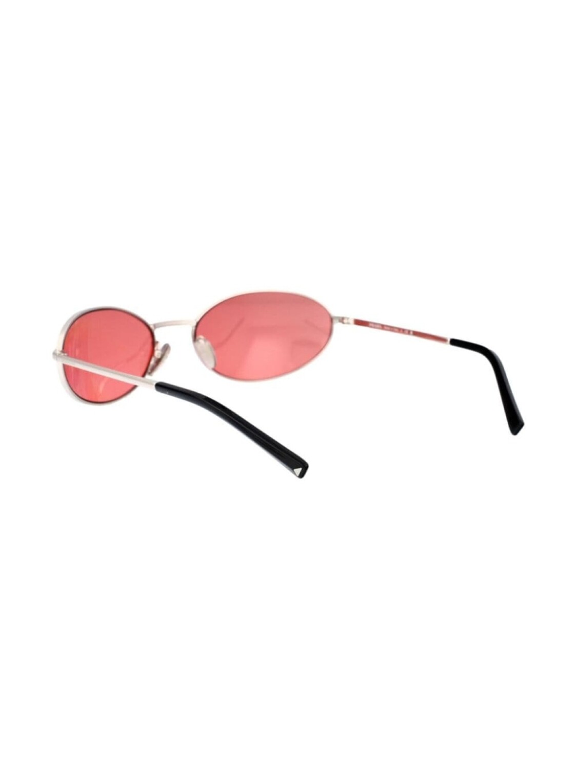 Prada Eyewear солнцезащитные очки в круглой оправе 0PRA59S, серебристый — фото 4