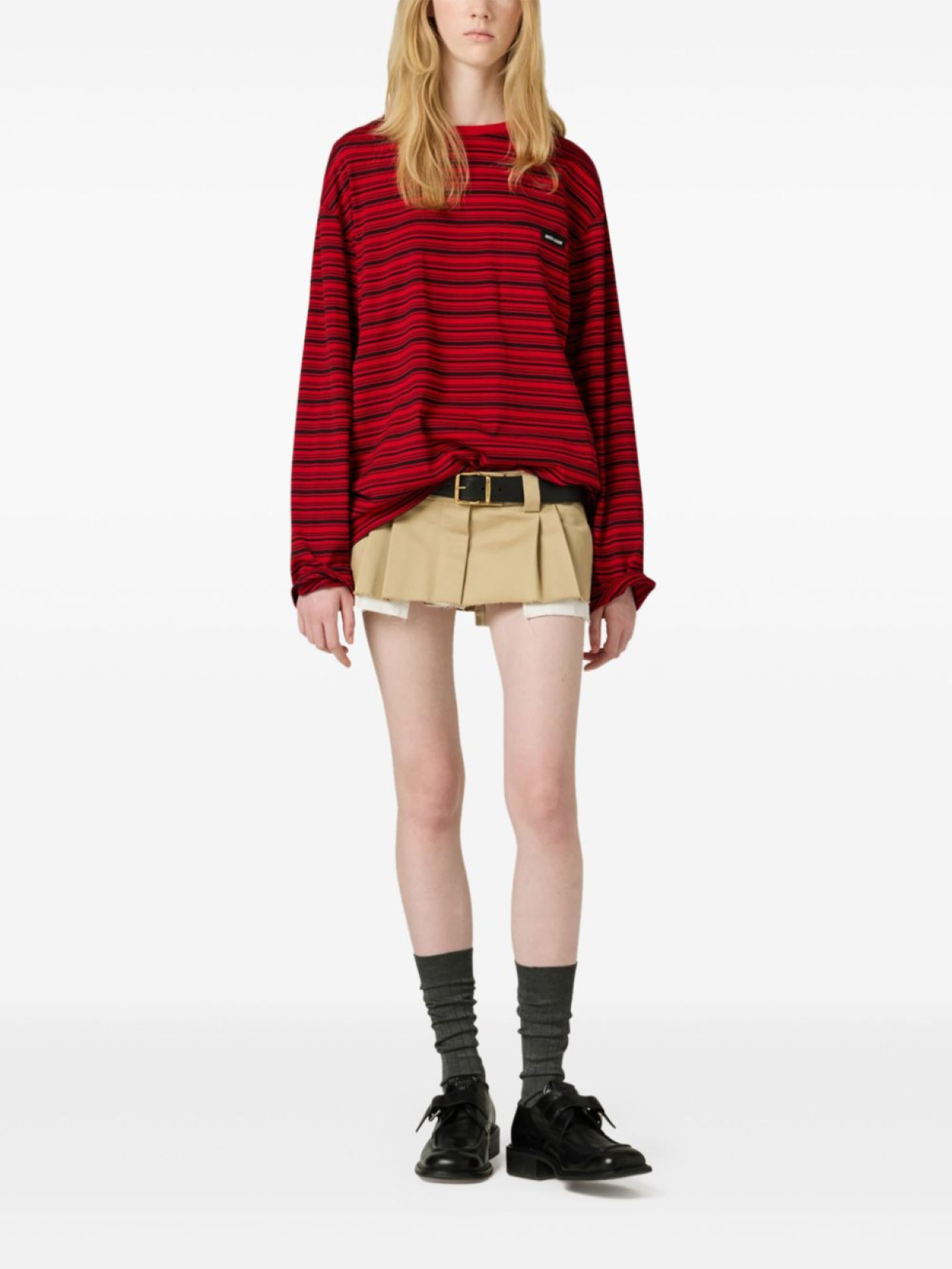 Miu Miu футболка из джерси, красный — фото 2