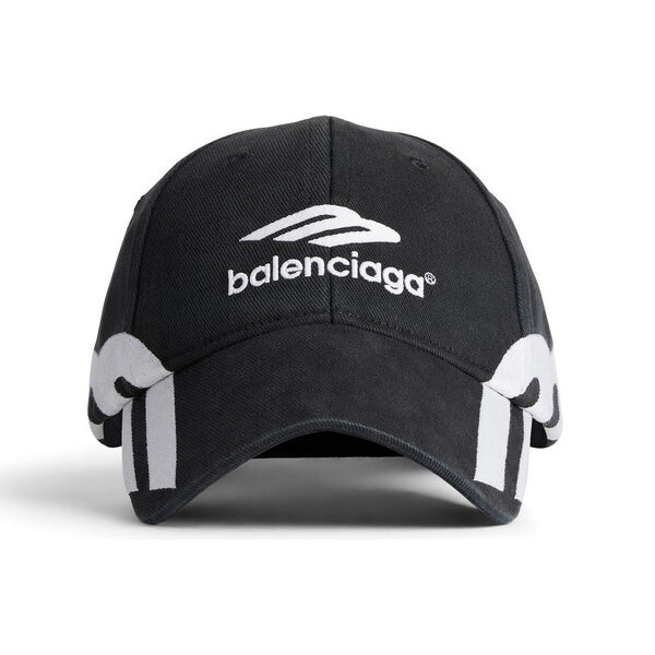 

Бейсболка 3b sports icon cap 'black white' Balenciaga, черный