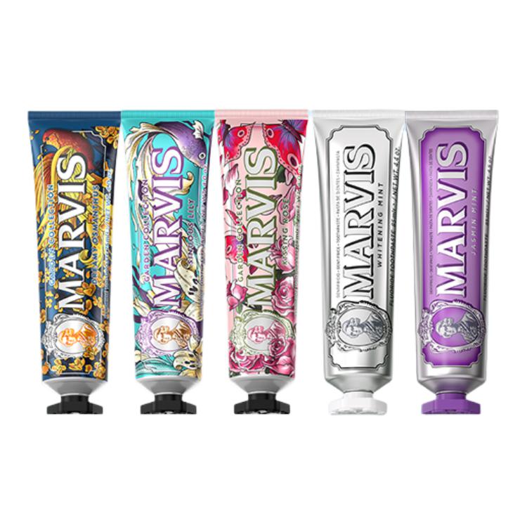 

Классический набор для сада 6 предметов зубная паста для чистки 75мл*3+85мл*3 Marvis