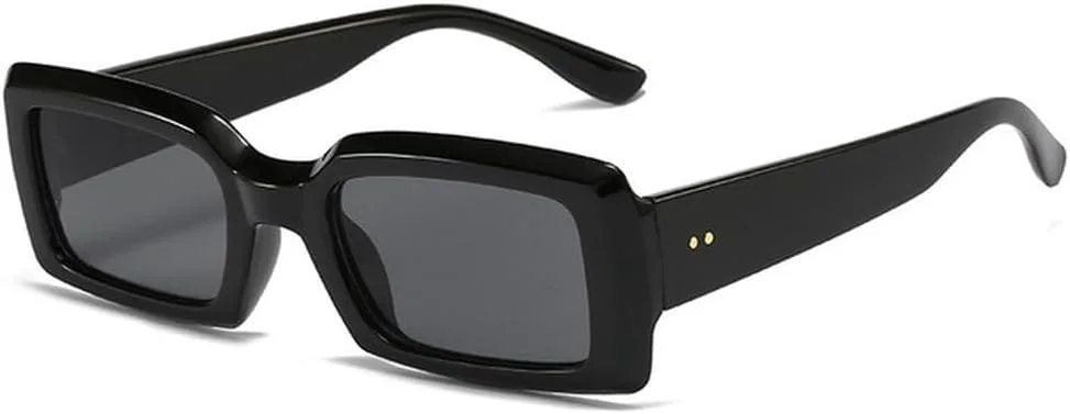 

Популярные модные женские и мужские солнцезащитные очки фиолетового цвета, маленькие прямоугольные солнцезащитные очки UV400, SUN1778 Generic, Black Gray