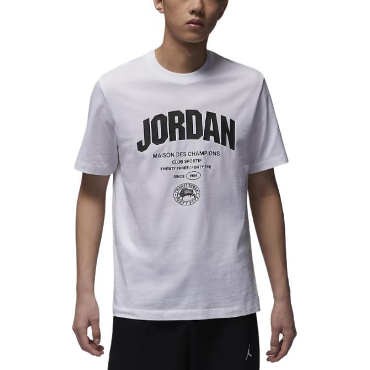 Джордан Спорт Мужская Dri-FIT Футболка, Белая — фото 3