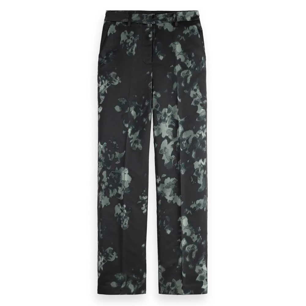 

Брюки Scotch & Soda Ripple Floral Straight Fit, зеленый