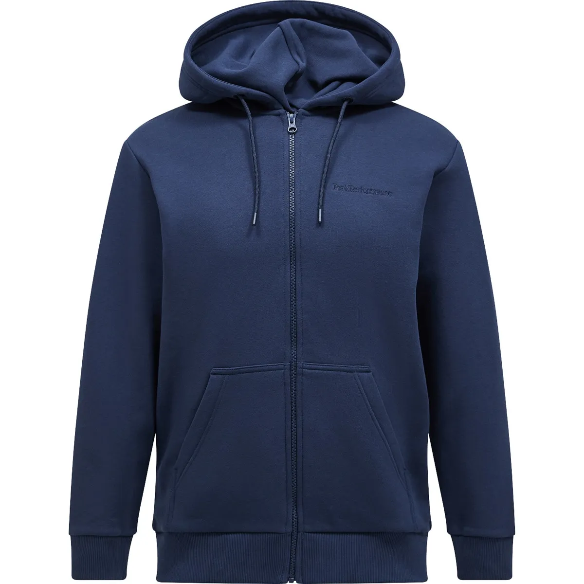 

Толстовка мужская Original Small Logo Zip Hood Peak Performance, темно-синий