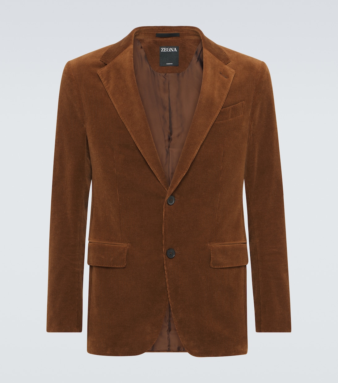 

Хлопковый и кашемировый вельветовый блейзер Zegna, Dark Foliage