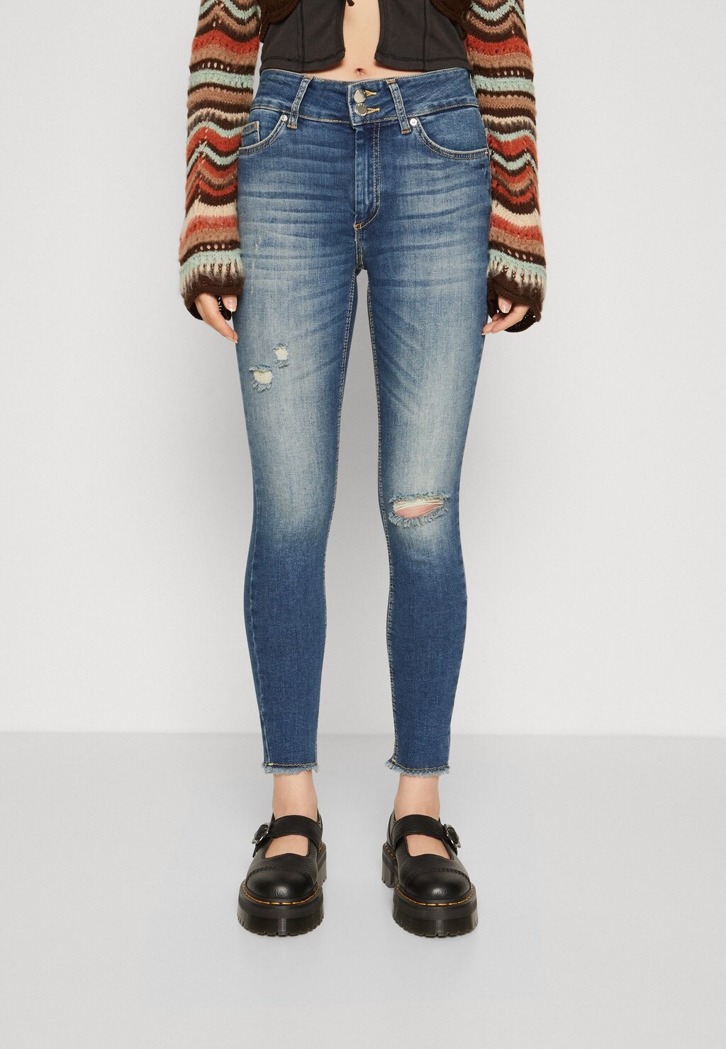 

Джинсы Skinny Fit Onlblush Destroy ONLY, цвет medium blue denim