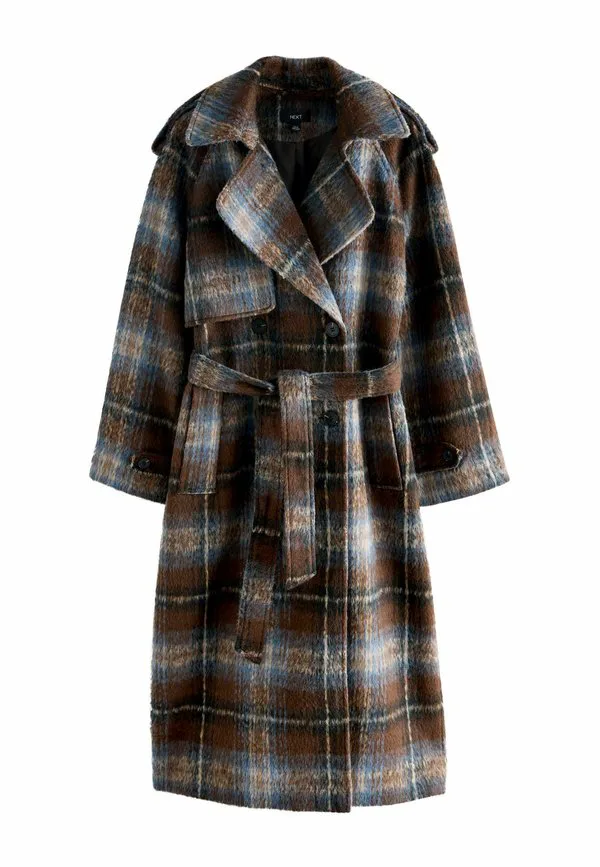 Клетчатый тренчкот Next, Chocolate Brown Check