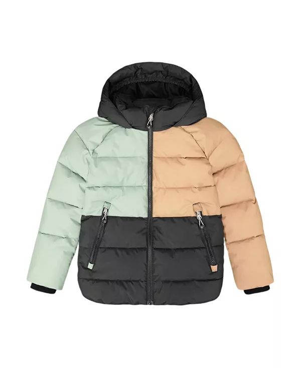 

Детское объемное зимнее пальто для мальчиков - для малышей и для взрослых. Deux Par Deux, черный