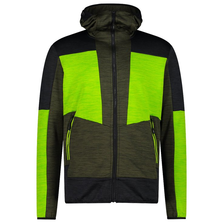 

Флисовая мужская куртка с фиксированным капюшоном, цвет: зеленый, масло - 50 Cmp