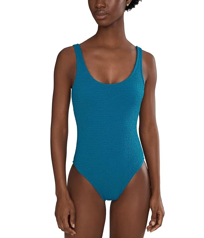Купальник слитный Shoreline Pucker Nike, Green Abyss