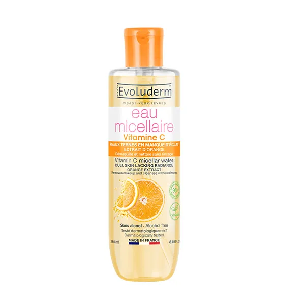 Мицеллярная вода Evoluderm — Осветляющая Vitamin C & Orange Extract, 100 мл — фото 2