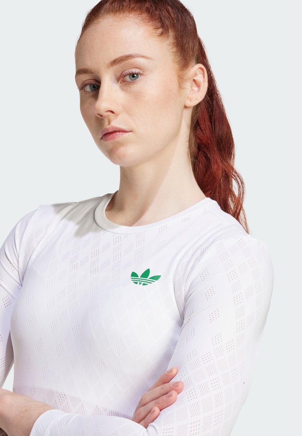 Спортивная футболка 3/4 SLEEVE Adidas Performance, белый — фото 3