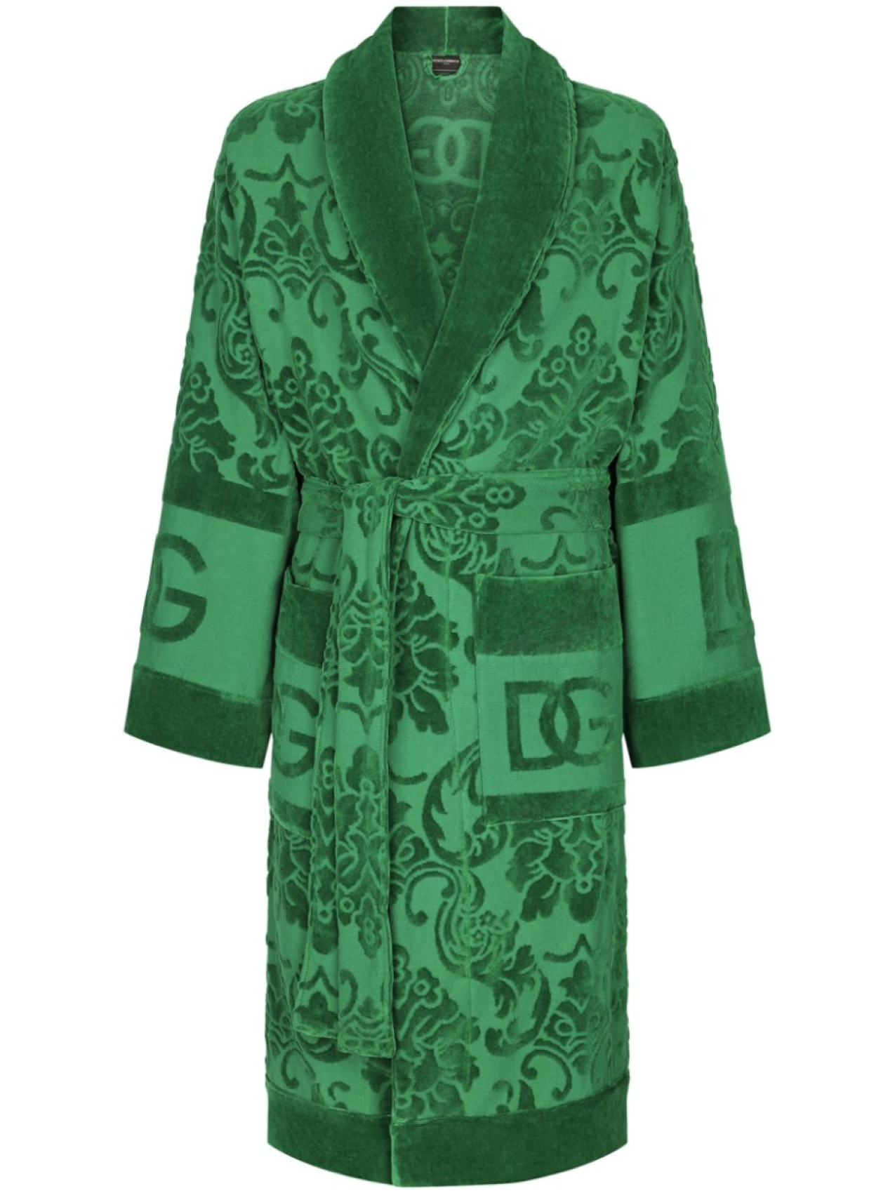 

Dolce & Gabbana жаккардовый халат, зеленый