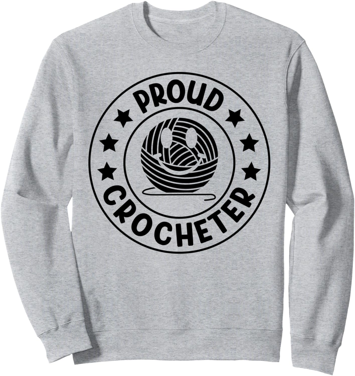 

Идеи для вязания крючком - Толстовка, связанная крючком с гордостью Funny Crochet Ideas, серый