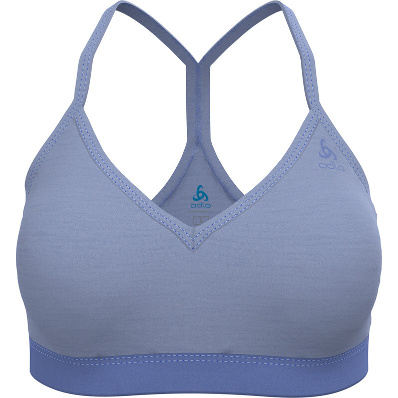 

Женский мягкий спортивный бюстгальтер из мериноса Odlo, синий
