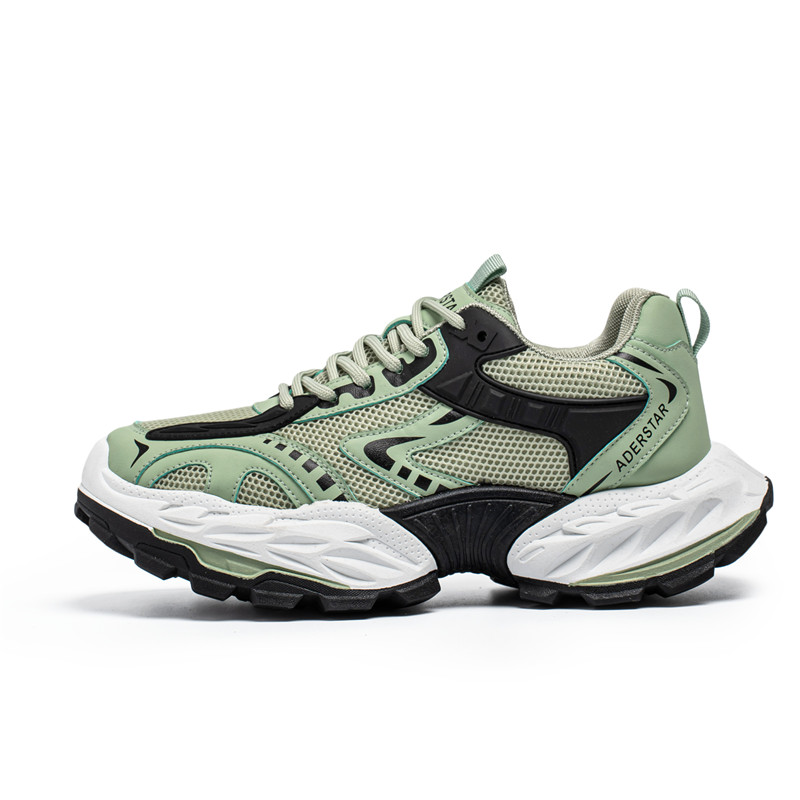 

NANJIREN Амортизирующие, износостойкие, дышащие, увеличивающие рост низкие массивные кроссовки мужские зеленые, цвет Green