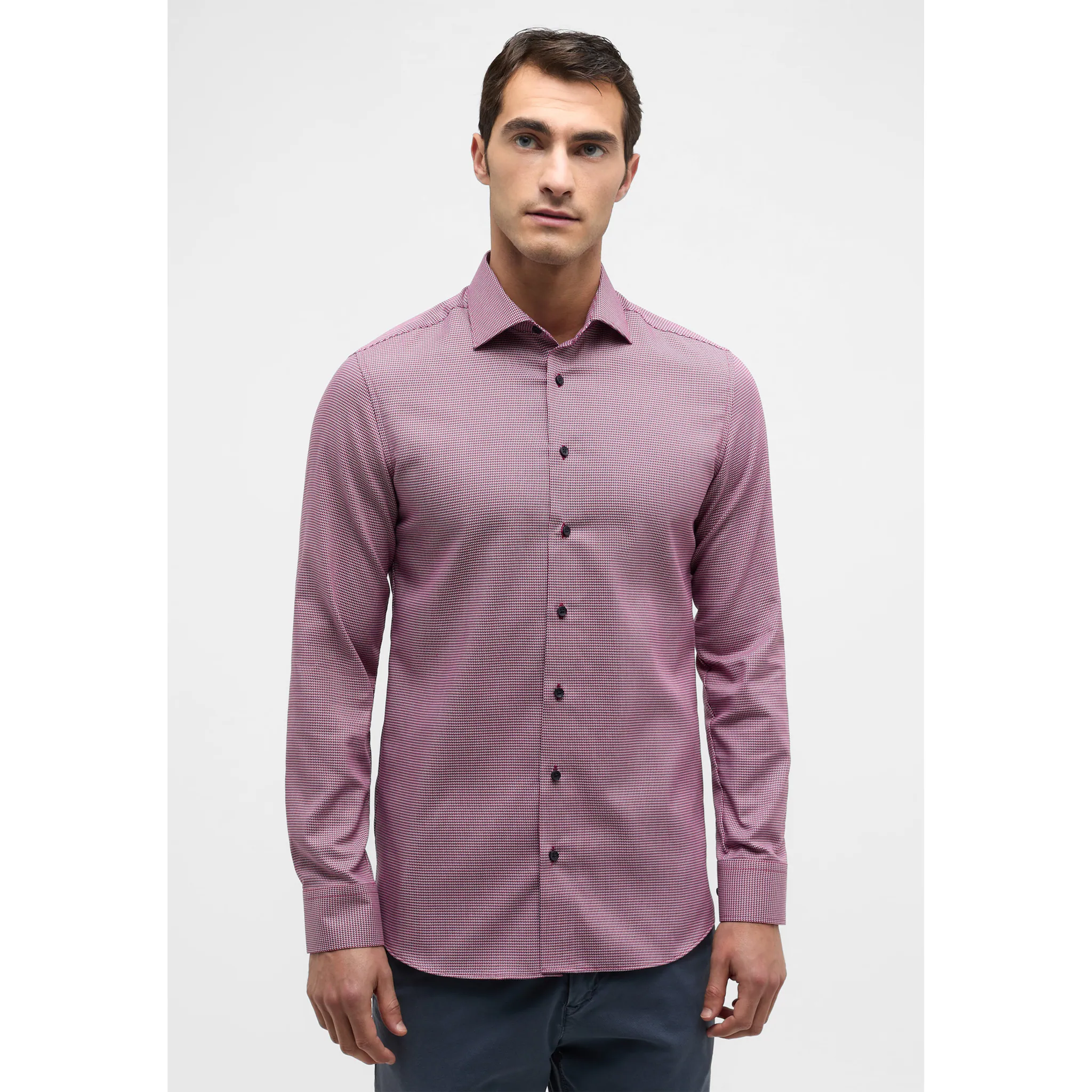 

Рубашка Eterna с длинными рукавами "SLIM FIT", красный