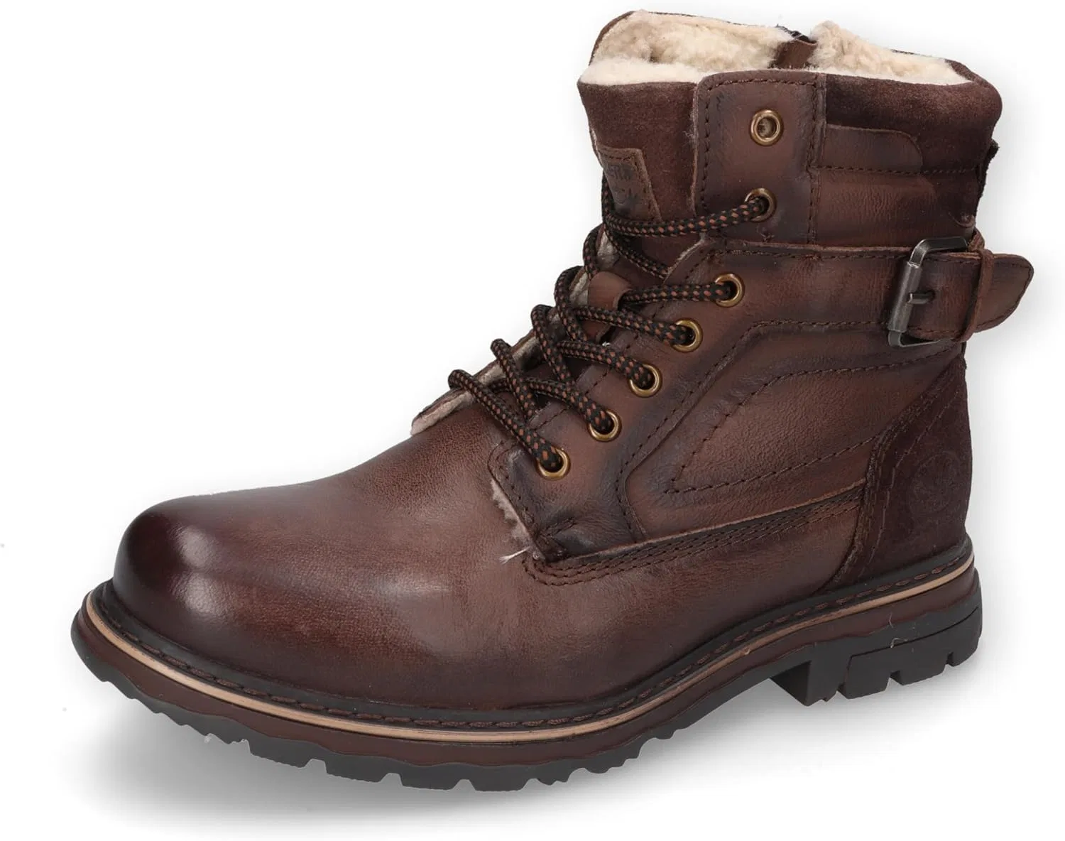 Мужские классические ботильоны Dockers by Gerli, сменная стелька, теплая подкладка, 2-Brown 300