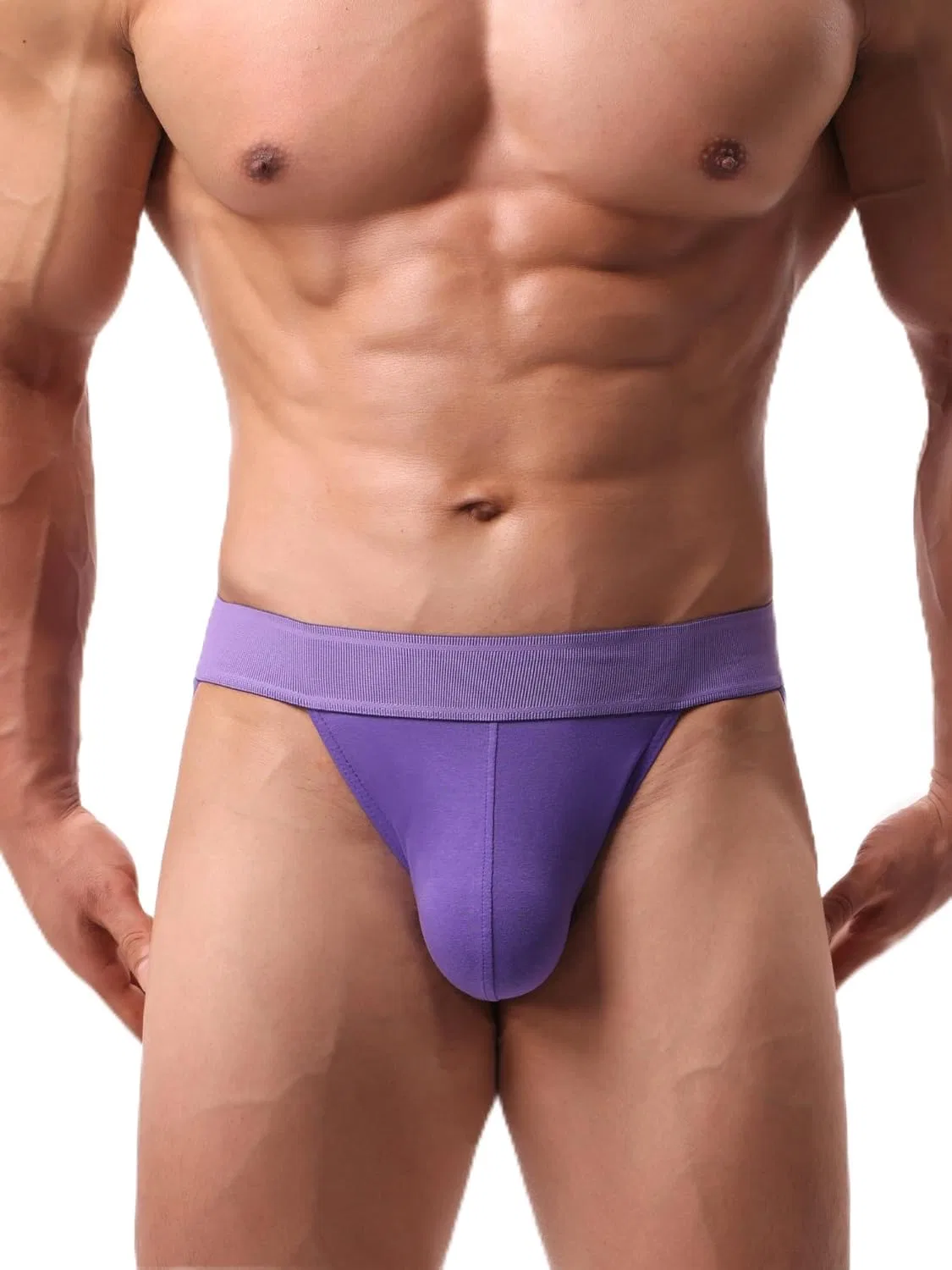 Брифы мужские, хлопок, Purple