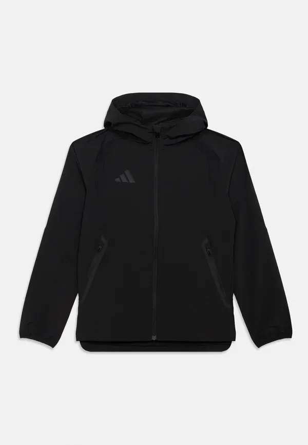 Куртка ветровка детская тренировочная Tiro travel Adidas Performance, черный