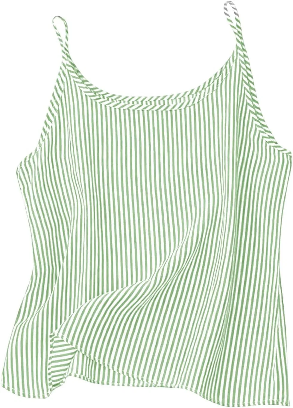 Детская майка на бретелях из хлопка и льна, Zzalalana, Green