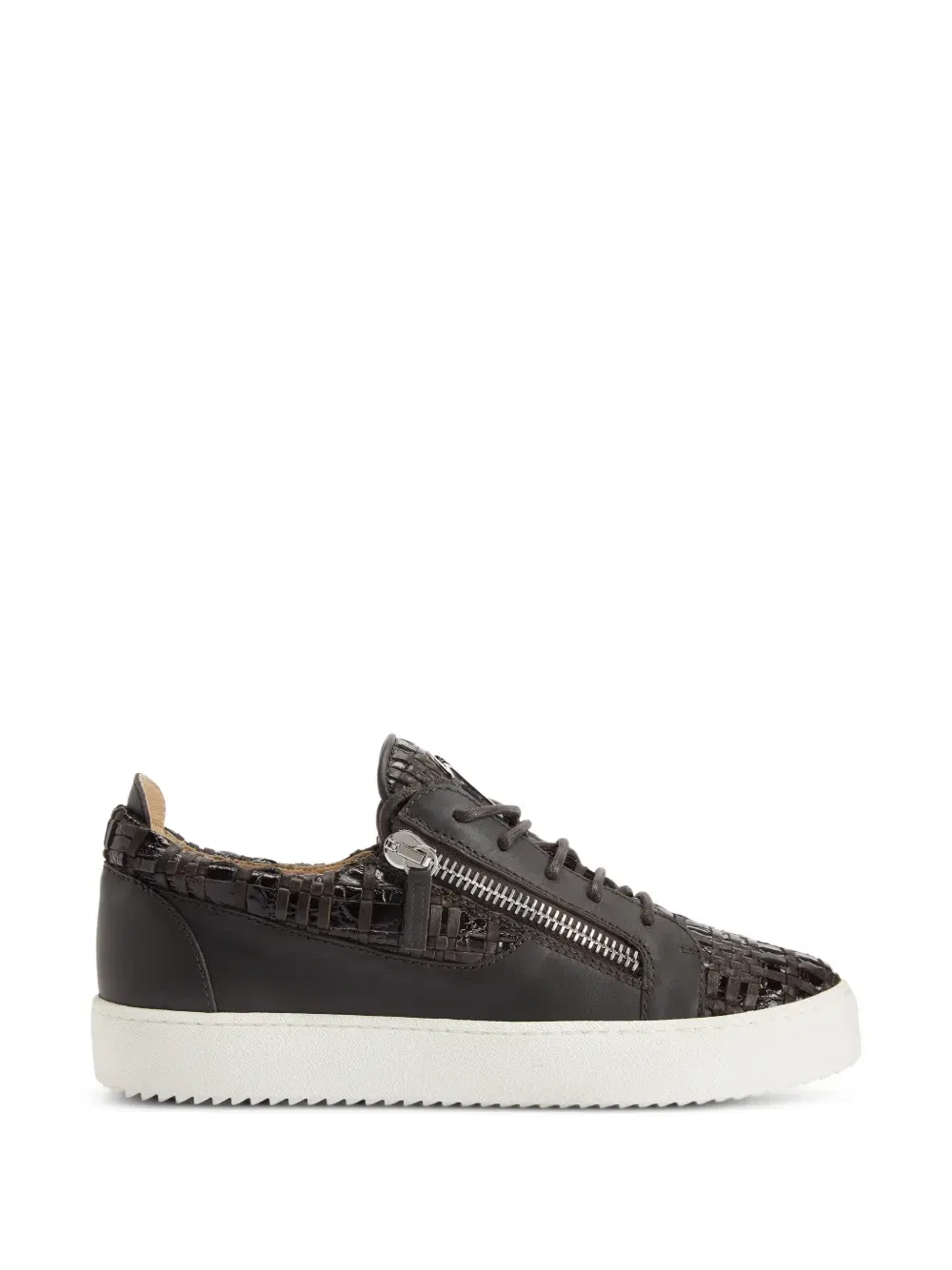 Кеды Frankie с молниями Giuseppe Zanotti, коричневый