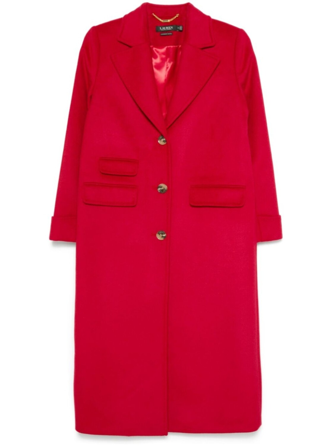

Однобортное пальто Lauren Ralph Lauren, красный
