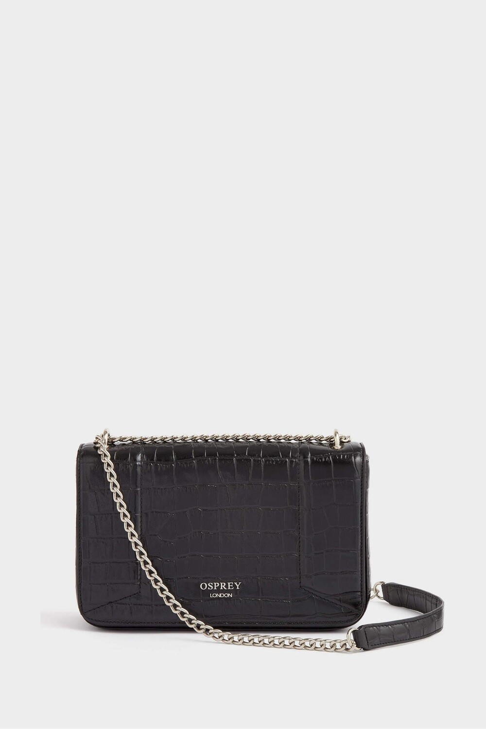 

Кожаная корзина Eloise на длинном ремне из коллекции Convertible Osprey London, черный