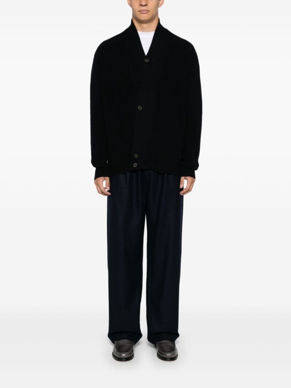 

Emporio Armani брюки прямого кроя со складками, синий