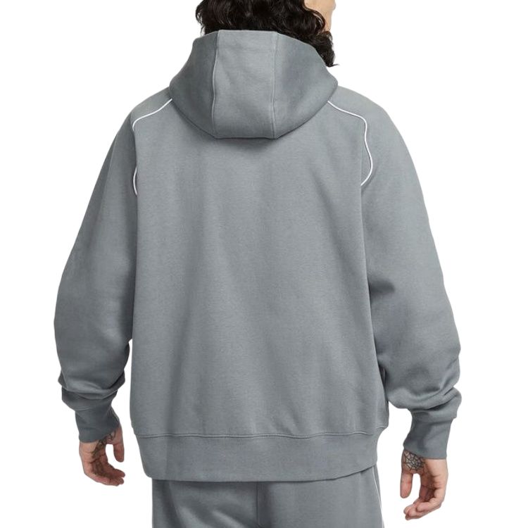Nike Мужская толстовка Air Sweatshirts серого цвета с капюшоном, средней высоты — фото 3