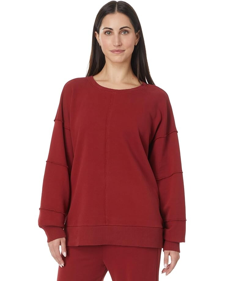 

Толстовка Mod-o-doc Long Sleeve Seamed Boxy Sweatshirt Black, цвет Maple Sugar