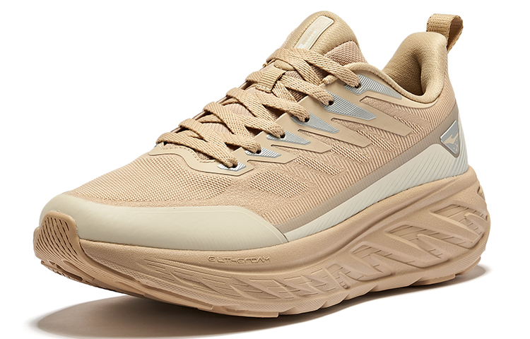 Прочные Дышащие Низкие Беговые Кроссовки Мужские Oat Warm Linen Erke — фото 3
