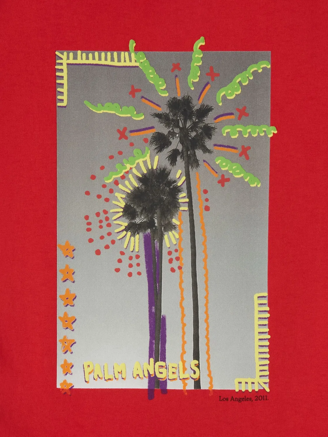 Футболка с фотопринтом Palm Angels Kids — фото 3