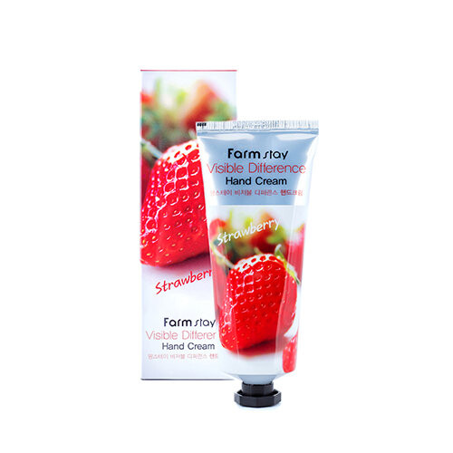 

Крем для рук, Клубника, 100мл FarmStay, Visible Difference Hand Cream