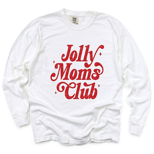 

Джинсовая футболка с длинным рукавом и принтом Jolly mom's club distressed Simply Sage Market, White, Белый, Джинсовая футболка с длинным рукавом и принтом Jolly mom's club distressed Simply Sage Market, White