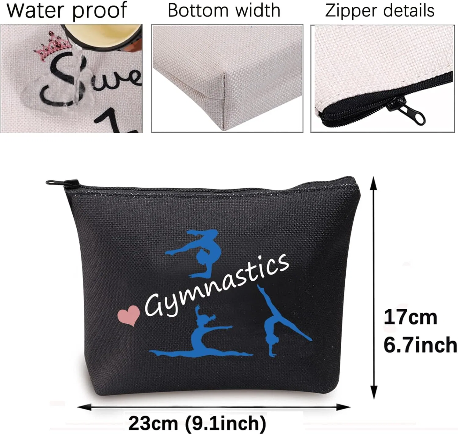 Косметичка BNQL для гимнастики Bnql, Gym Bag Black — фото 2