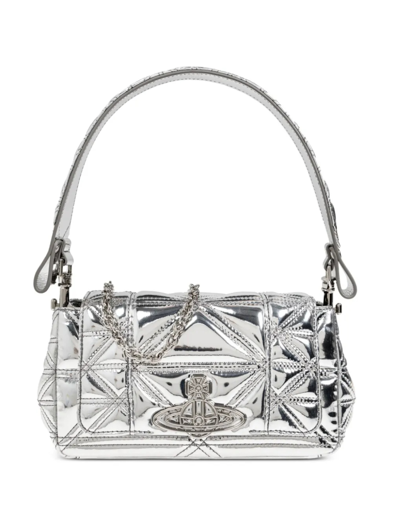 

Vivienne Westwood средняя сумка через плечо Hazel, серебристый, Коричневый, Vivienne Westwood средняя сумка через плечо Hazel, серебристый