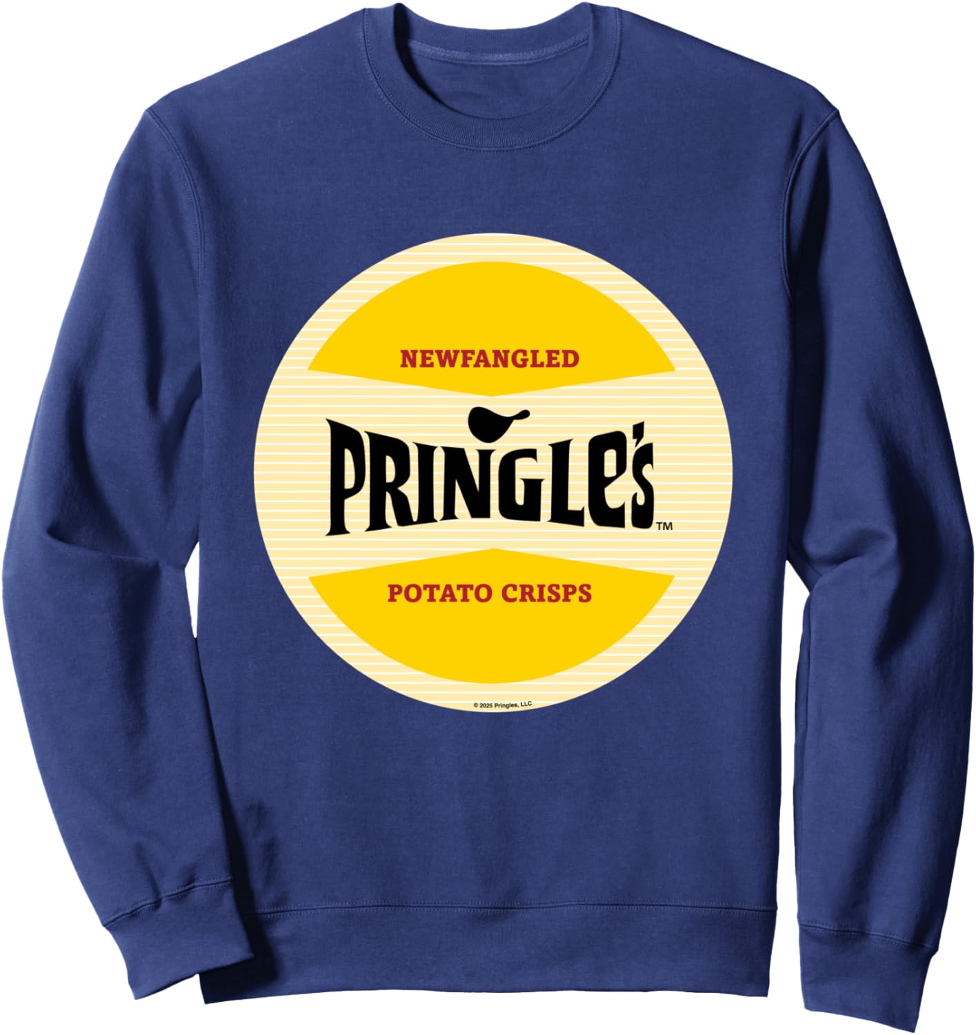 

Толстовка в стиле ретро с изображением картофельных чипсов Pringle Newfangled Pringles, темно-синий