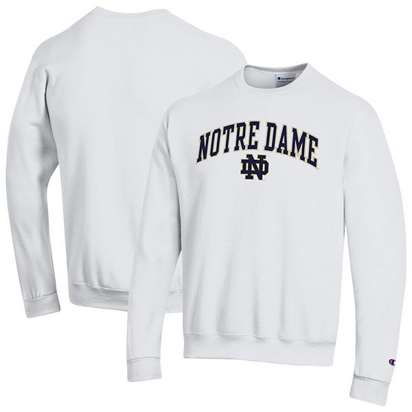

Мужской белый свитшот notre dame fighting irish arch over logo Champion