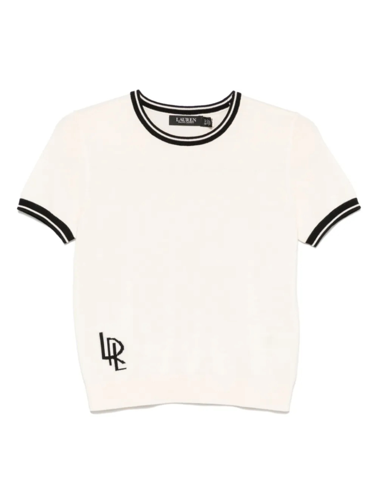 

Футболка с логотипом и жаккардом Lauren Ralph Lauren, нейтральный