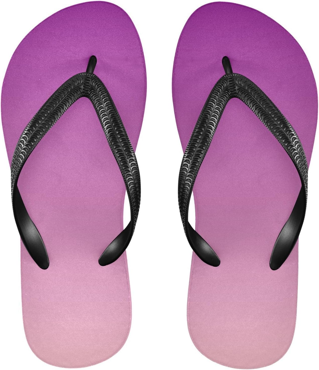 

Женские и мужские шлепанцы SPRIPORT Gradient Slim, удобные повседневные вьетнамки с мягкой подошвой, резиновая нескользящая подошва, для ванной, душа, пляжа и летних прогулок, фиолетовый