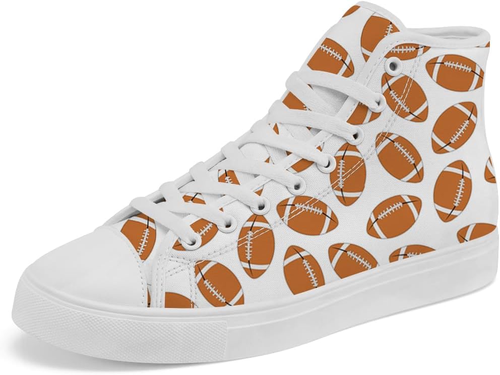 

Кеды на высокой подошве с футбольным принтом chebing, тканевые, на шнуровке, повседневная обувь для женщин и мужчин, белый/оранжевый